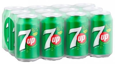 Газированный напиток 7UP Лимон-Лайм, 0.33 л, 12 шт.