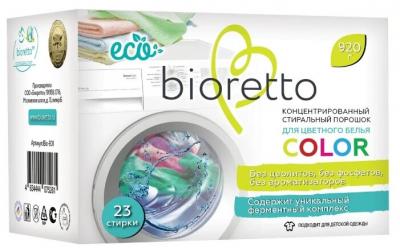 Стиральный порошок Bioretto концентрированный для цветного белья COLOR 0.92 кг