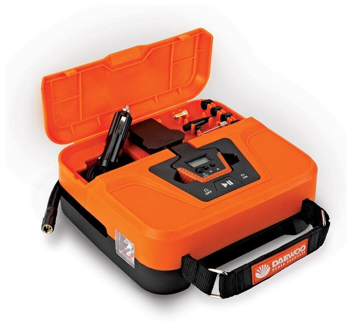 Автомобильный компрессор Daewoo Power Products DW40L оранжевый