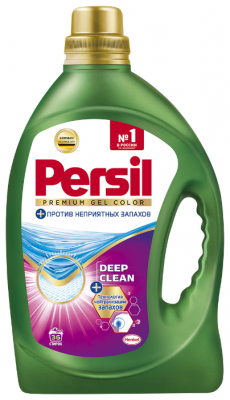 Гель для стирки Persil Premium Color Deep Clean Против неприятных запахов, 2.34 л, бутылка