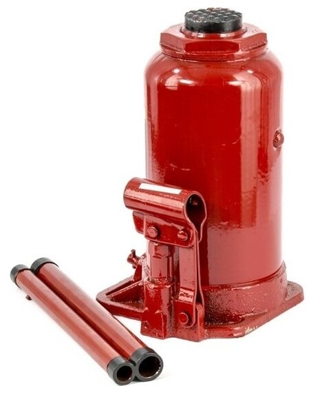 Домкрат бутылочный гидравлический Sparta 50328 (20 т) красный