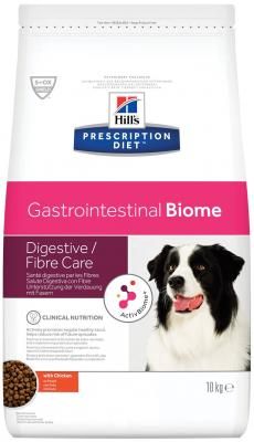 Сухой корм для собак Hill's Prescription Diet Gastrointestinal Biome Digestive/Fiber Care, при болезнях ЖКТ, курица 10 кг