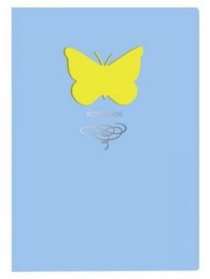 Блокнот Канц-Эксмо Paper Art. Butterfly (голубой) А6+, 80 листов (КЗБФЛ6802934)