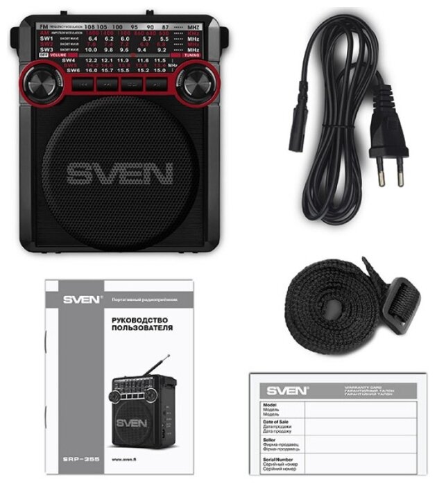 Sven srp. Sven SRP-355. Свен 355 приемник. Sven SRP-355 аккумулятор. Sven SRP-355, черный.