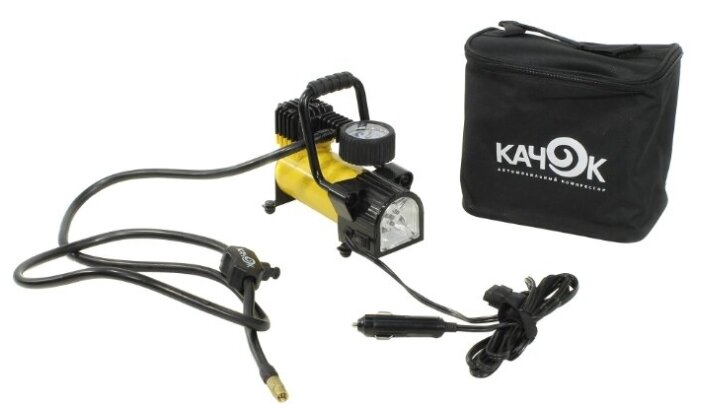 Автомобильный компрессор Качок K50 LED желтый