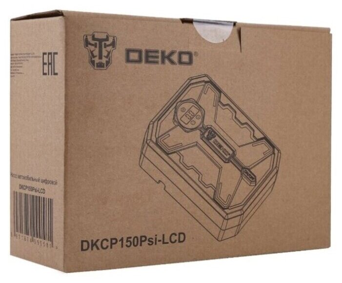 Автомобильный компрессор DEKO eDKCP150Psi-LCD черный