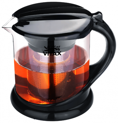 Vitax Заварочный чайник Alnwick VX-3304 1 л, прозрачный/черный