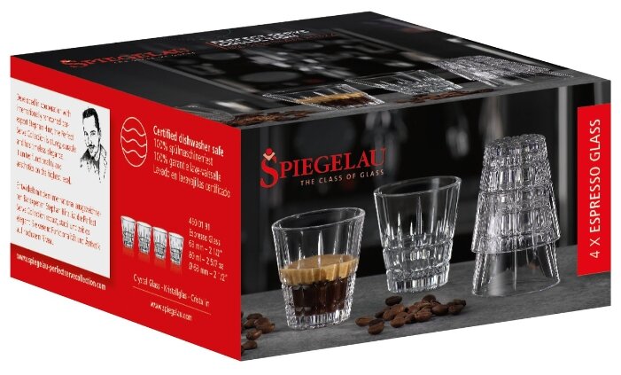 Spiegelau Набор бокалов Perfect Serve Collection Perfect Espresso / Shot Glass 4500191 4 шт. 80 мл бесцветный Spiegelau Набор бокалов Perfect Serve Collection Perfect Espresso / Shot Glass 4500191 4 шт. 80 мл бесцветный