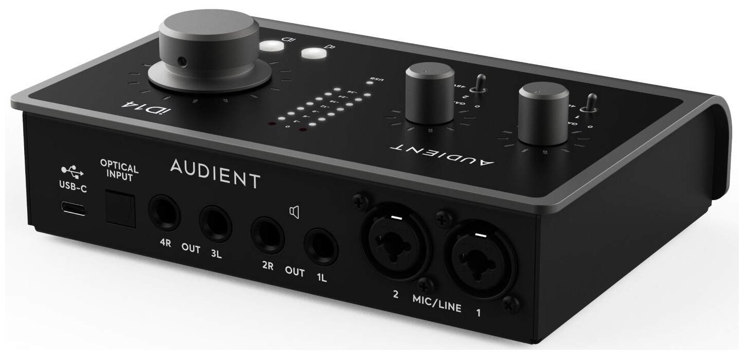 Audient. Audient id14 MKII. Audient id14 MKII Black. Звуковая карта Audient id14 MKII. Optical Hub for Audient id14 MKII.