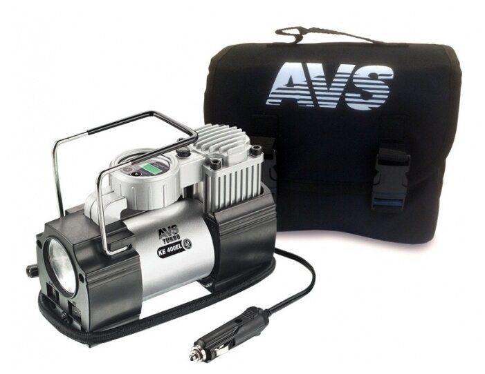 Автомобильный компрессор AVS KE400EL серебристый