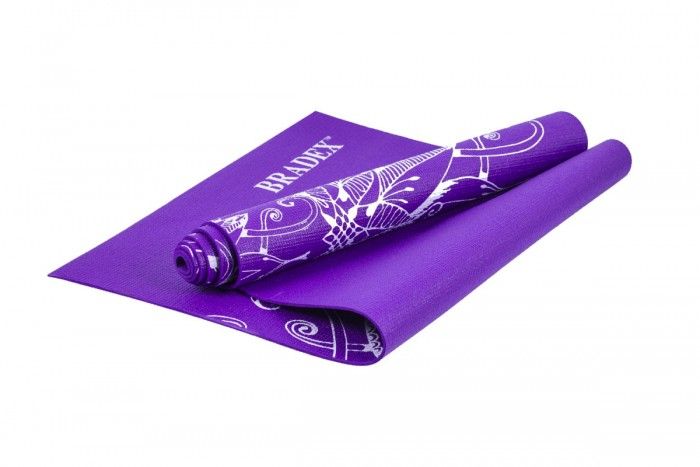 Bradex Коврик для йоги с рисунком Виолет 173х61 см