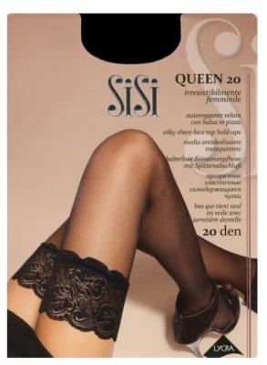 Чулки Sisi Queen 20 den, размер 4-L, nero (черный)