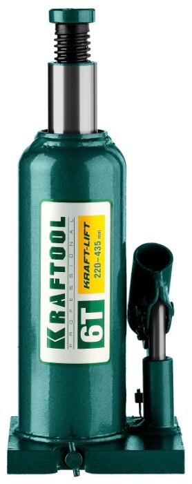Домкрат бутылочный гидравлический Kraftool Kraft-Lift 43462-6_z01 (6 т) зеленый