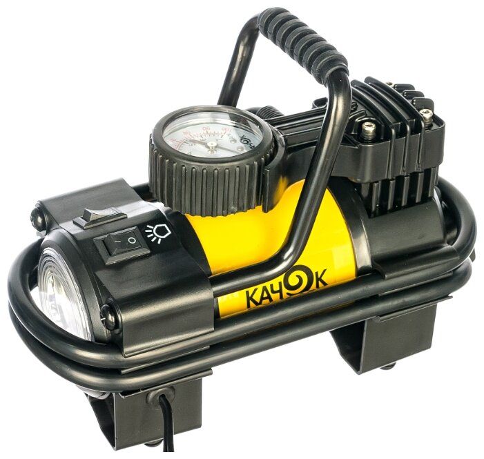 Автомобильный компрессор Качок K90 LED желтый
