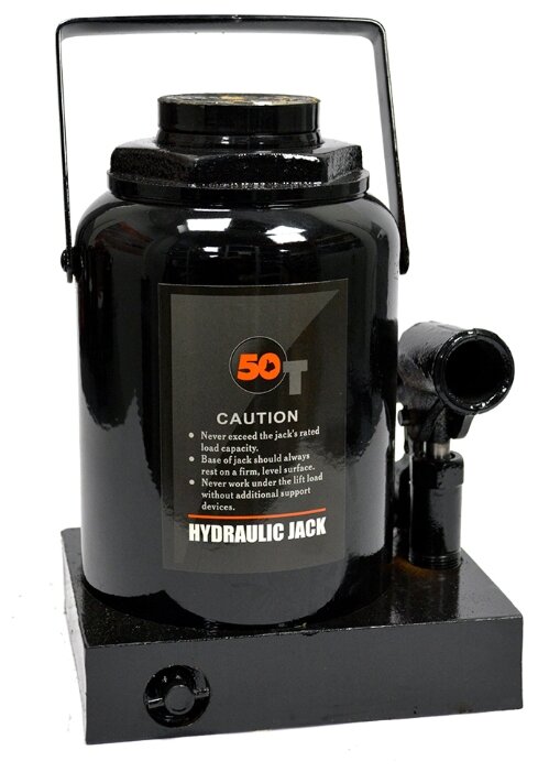 Домкрат бутылочный гидравлический WIEDERKRAFT WDK-81500 (50 т) черный