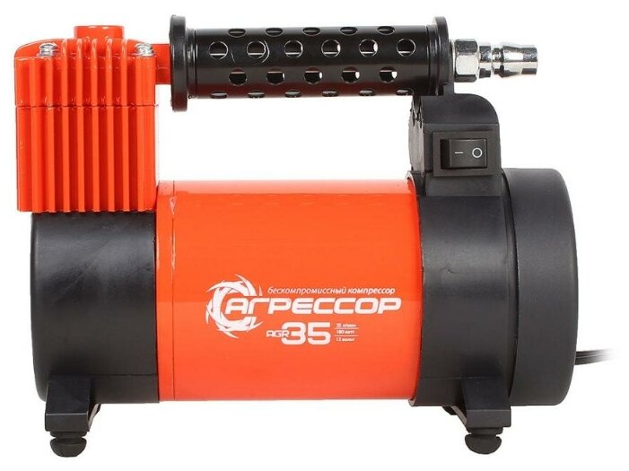 Автомобильный компрессор Агрессор AGR-35L оранжевый