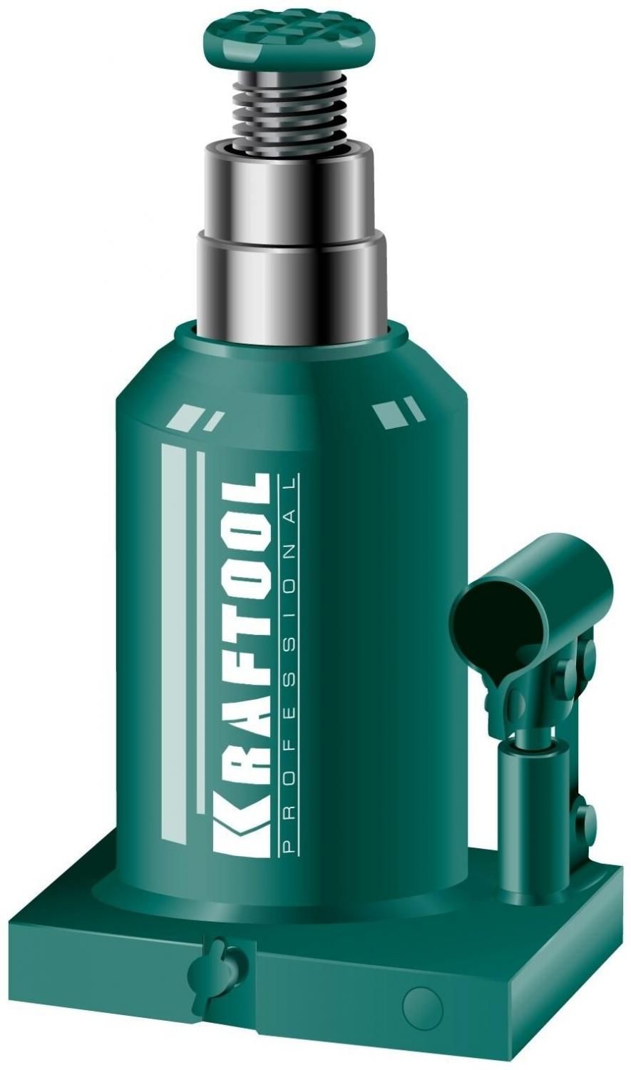 Домкрат гидравлический бутылочный двухштоковый 10 т 170-430 мм Kraftool 43463-10